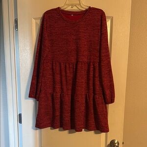 Women's Red Tunic Top